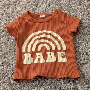 6/$35 Rust Orange Kids Short Sleeve Tee